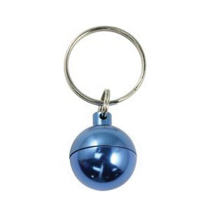 Bison 12CPS Key Chain, Capsule Sphere, 1-1/4 in Ring, Aluminum Case, Anodized - 2