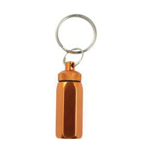 Bison 12CAPX Key Chain, Capsule Hex, 1-1/4 in Ring, Aluminum Case, Anodized - 2