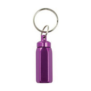Bison 12CAPX Key Chain, Capsule Hex, 1-1/4 in Ring, Aluminum Case, Anodized - 3
