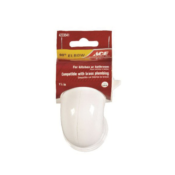 ACE ACE55-5W 90 deg Elbow, Plastic, White - 2