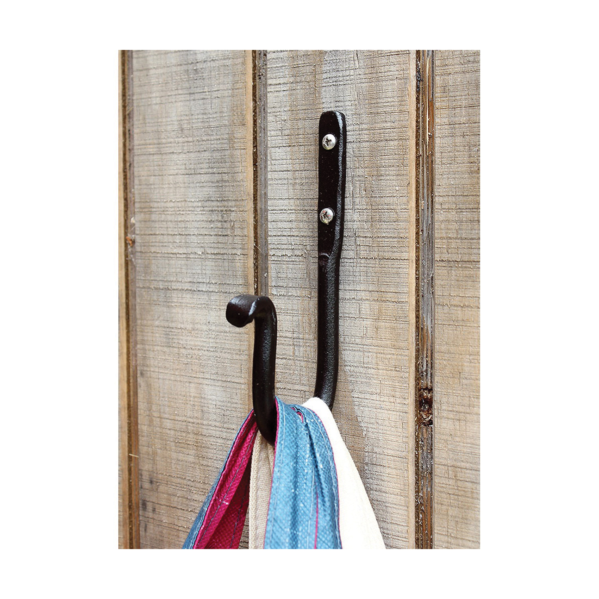 Achla Designs SSH-02 J-Hook Bracket, 2-1/2 in L, 6 in H, Wrought Iron, Black, Powder-Coated, Wall - 2