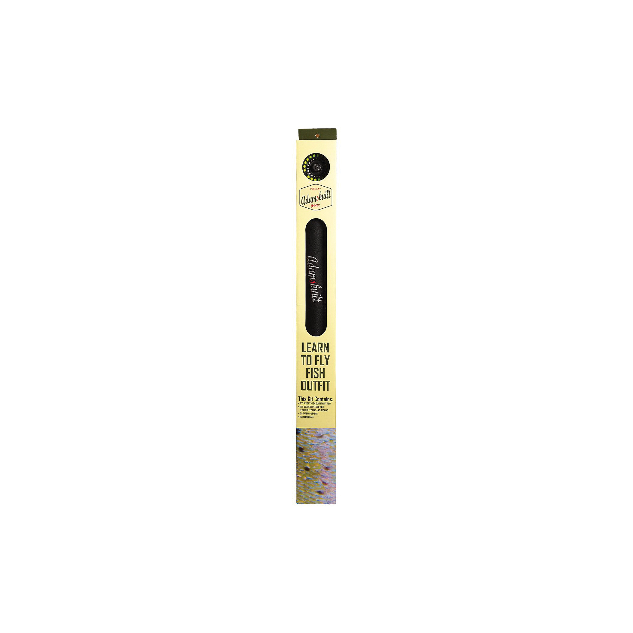 adamsbuilt EHA-AB3 Learn to Fly Fish Combo, 8 ft L Rod - 2