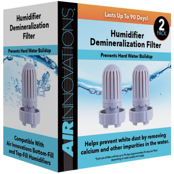 Air Innovations FILTER02SILVER Humidifier and Demineralization Filter, 4-1/4 in L, 4-1/2 in W, Ceramic Frame, Silver - 2