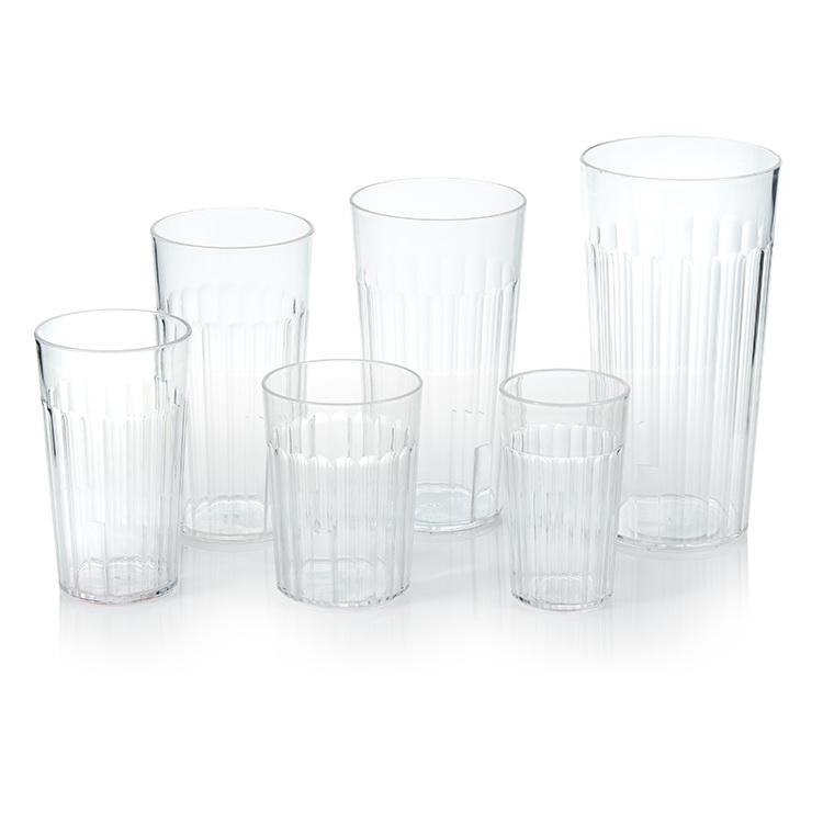Arrow 11905 Tumbler, 16 oz, Styrene, Clear, Dishwasher Safe: Yes - 3