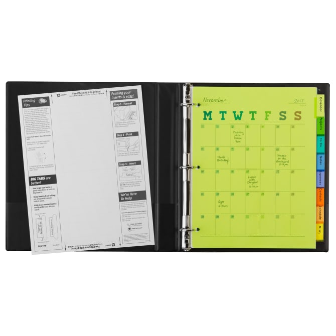 Avery Big Tab 11901 Insertable Divider, Plastic - 5