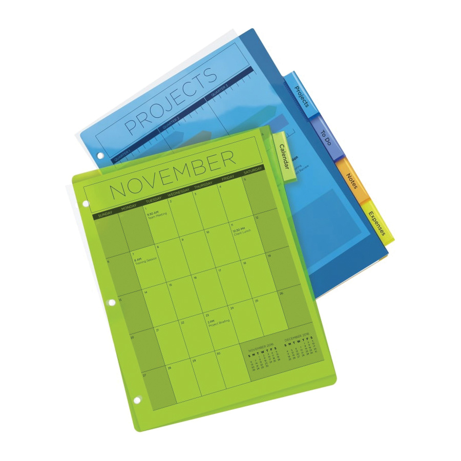 Avery Big Tab 11900 Insertable Divider, Plastic, Assorted - 2