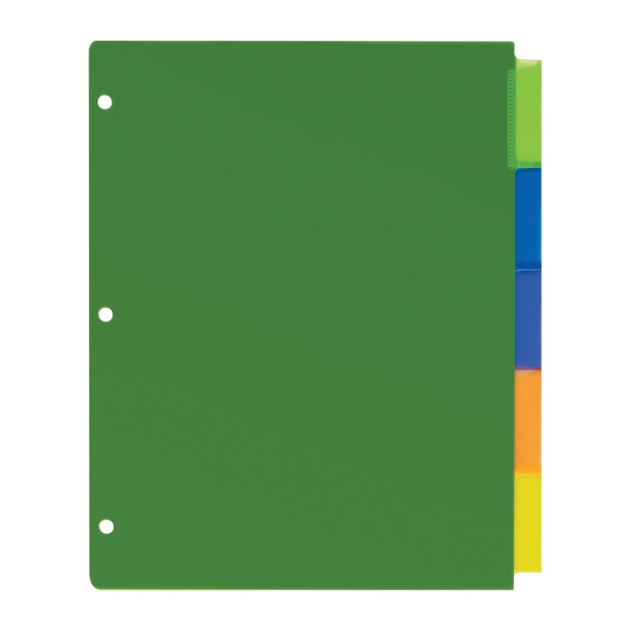 Avery Big Tab 11900 Insertable Divider, Plastic, Assorted - 3