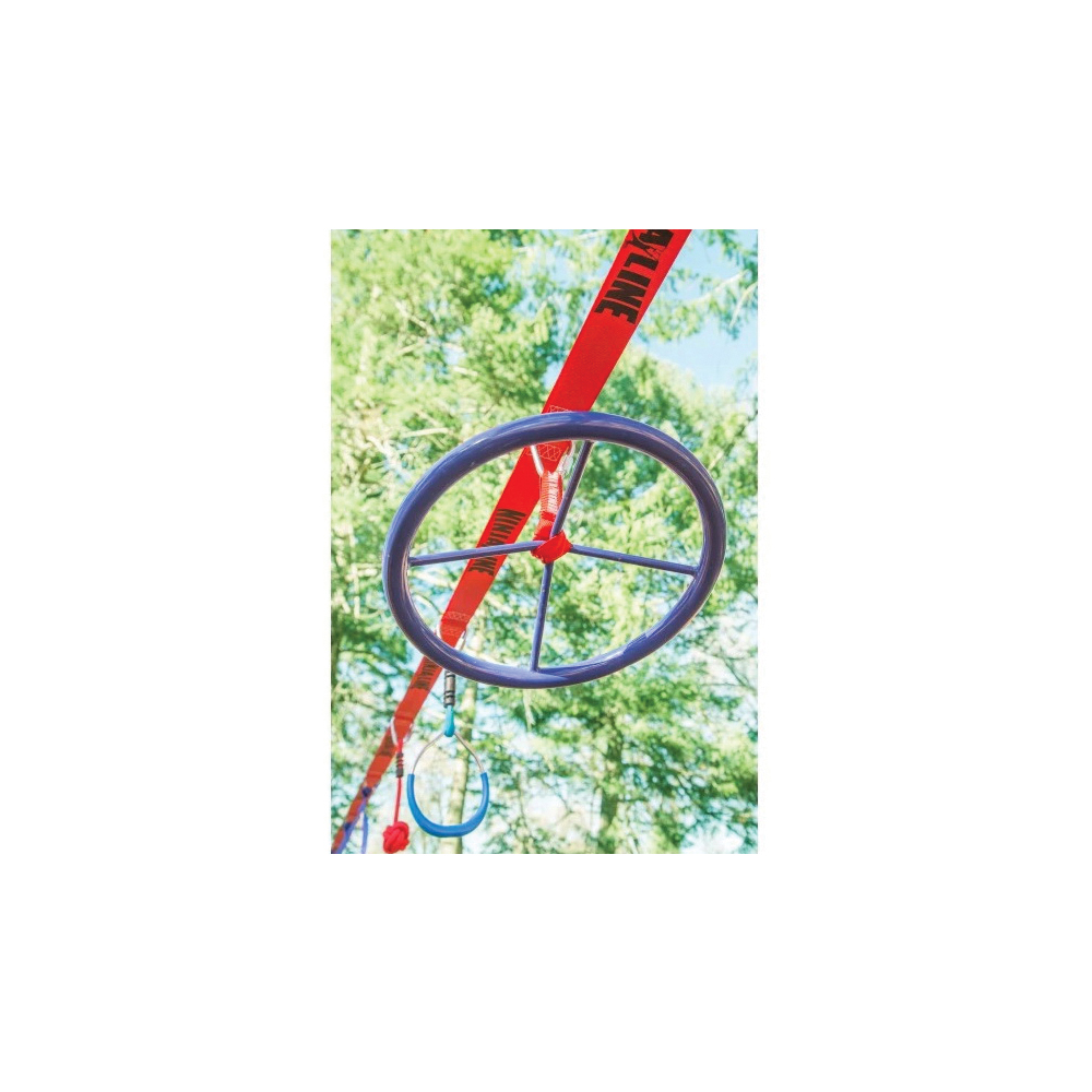 b4 ADVENTURE Slackers Ninjaline Series SLA.803 Ninja Wheel Obstacle, Steel, Blue, Powder-Coated - 2