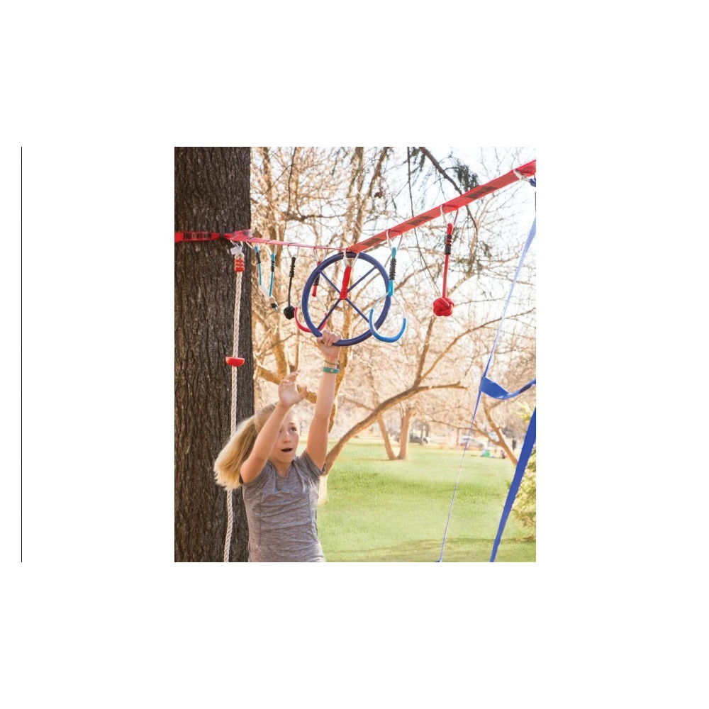 b4 ADVENTURE Slackers Ninjaline Series SLA.803 Ninja Wheel Obstacle, Steel, Blue, Powder-Coated - 3