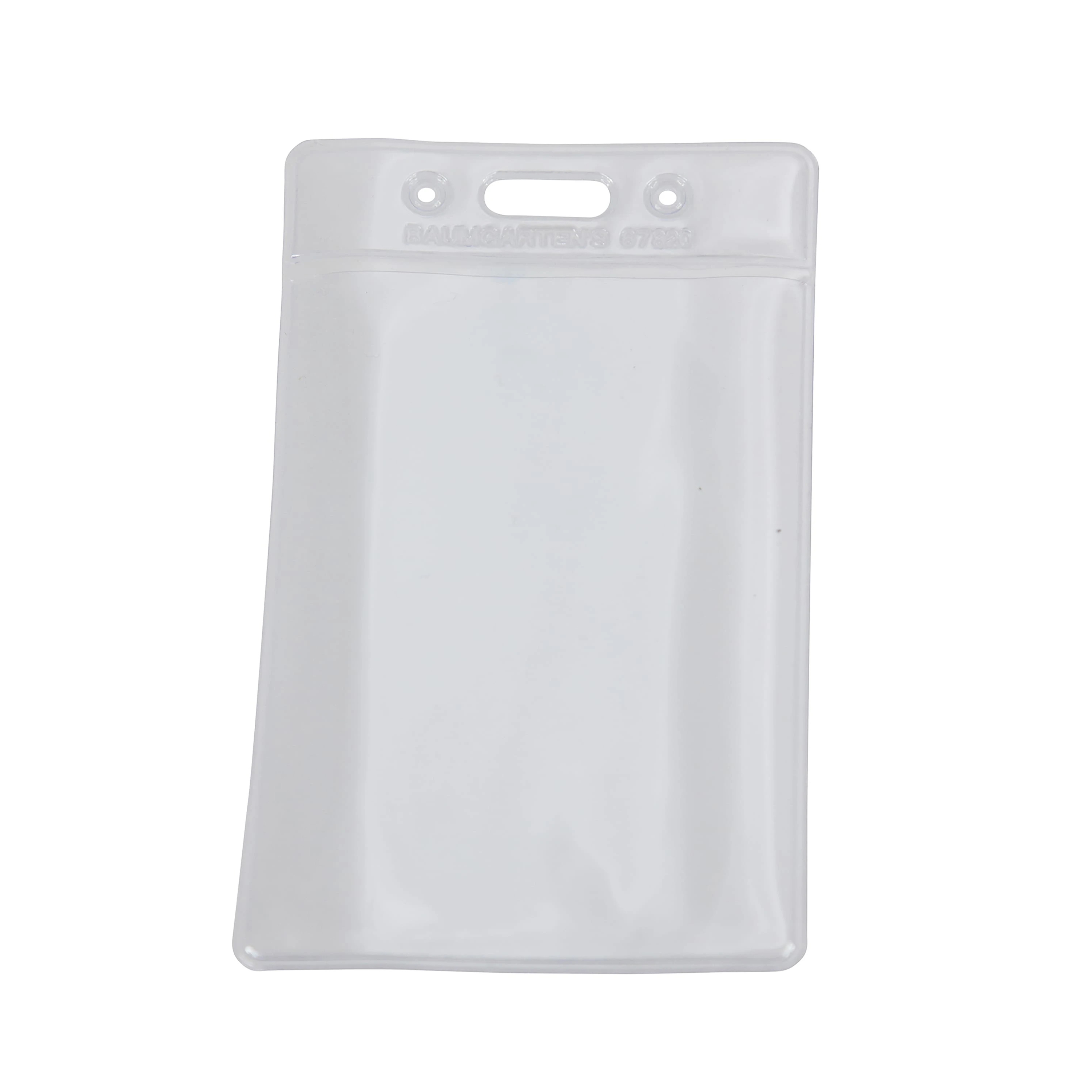 Sicurix 67820 Badge Holder, Vertical, Vinyl, Clear - 2
