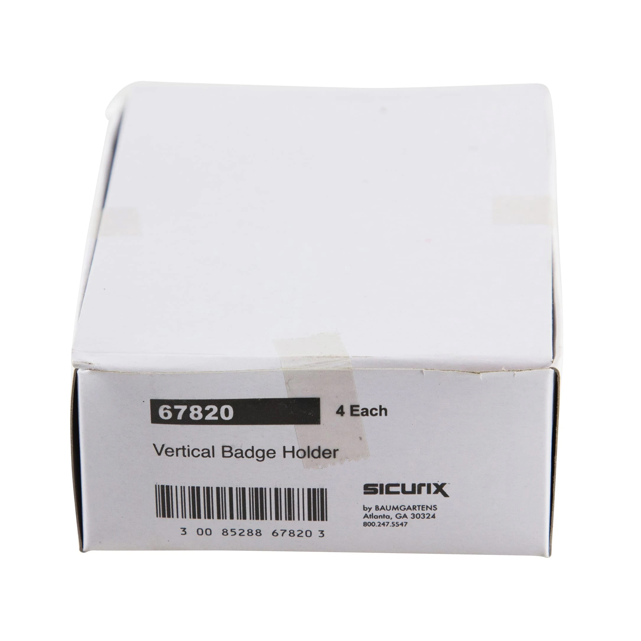 Sicurix 67820 Badge Holder, Vertical, Vinyl, Clear - 4