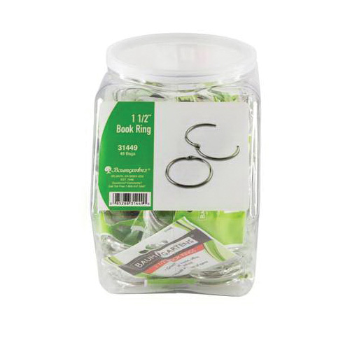B3 31449 Book Ring Tub Display, 1-1/2 in Dia Dimensions, Metal - 2