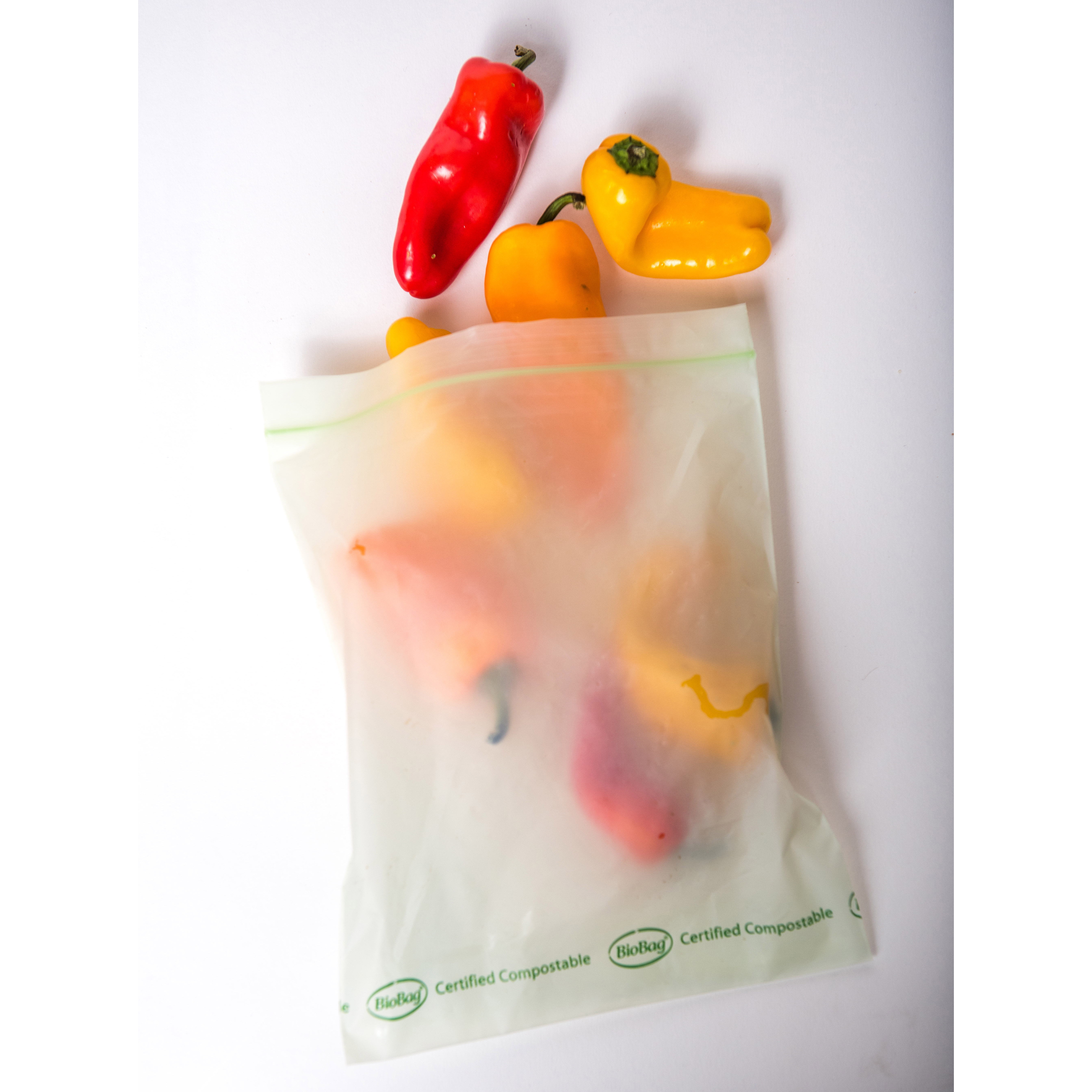 BioBag 190421 Resealable Food Storage Bag, 1 qt Capacity, 1.8 mil Thick - 3