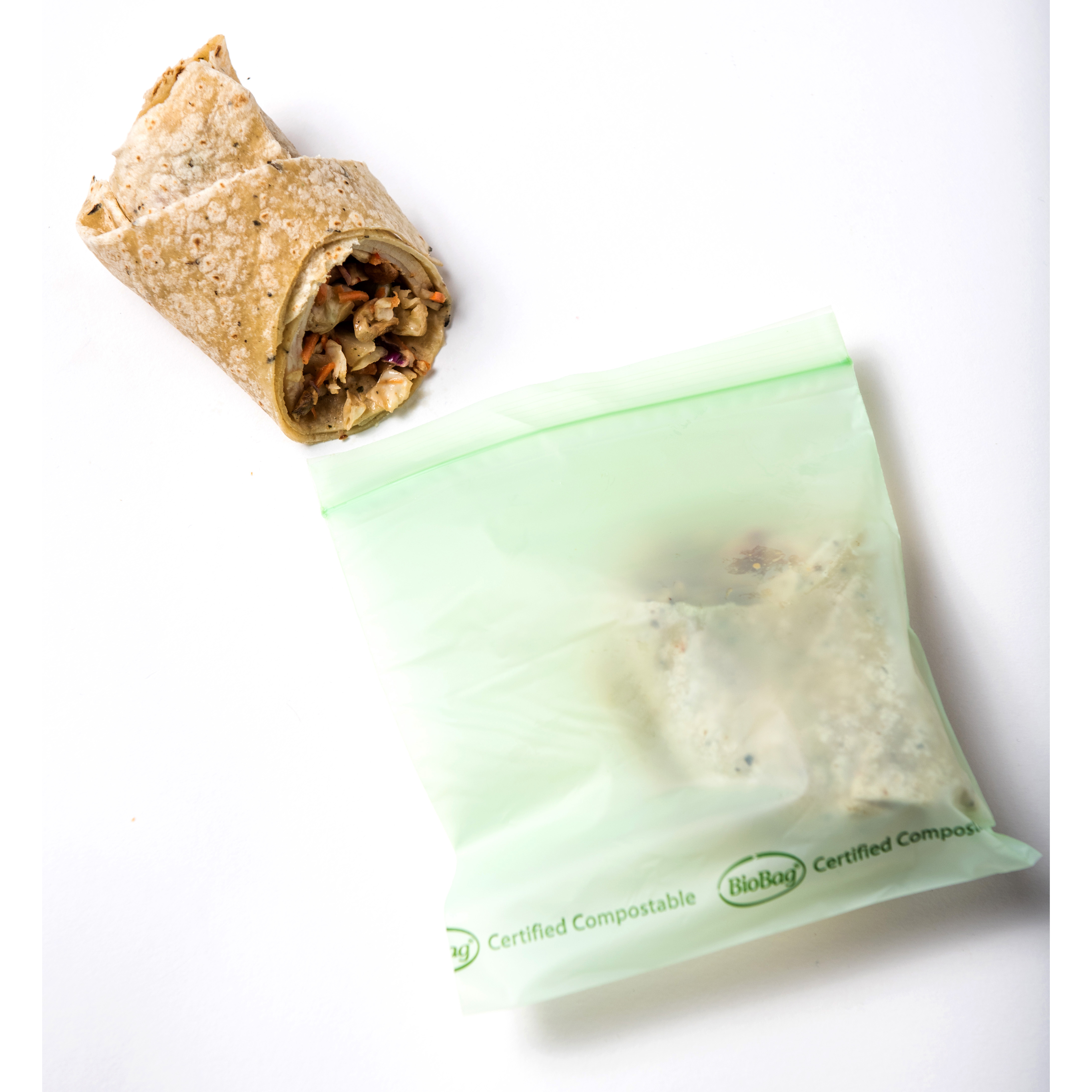 BioBag 190420 Resealable Sandwich Bag, 1.8 mil Thick - 3