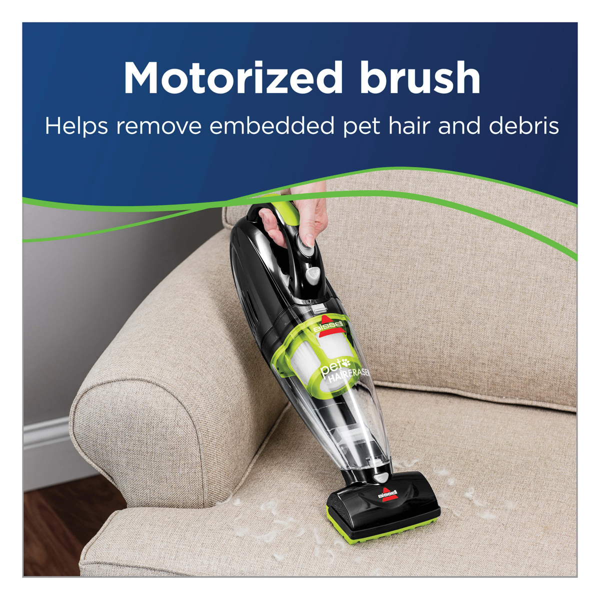 Bissell Pet Hair Eraser 1782 Cordless Hand Vacuum, 0.7 L Vacuum, 14.4 V Battery, Black - 3