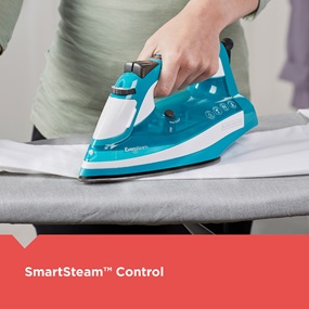 Black+Decker IR16X One-Step Steam Iron, 1200 W, Turquoise, Stainless Steel - 3