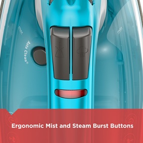 Black+Decker IR16X One-Step Steam Iron, 1200 W, Turquoise, Stainless Steel - 4