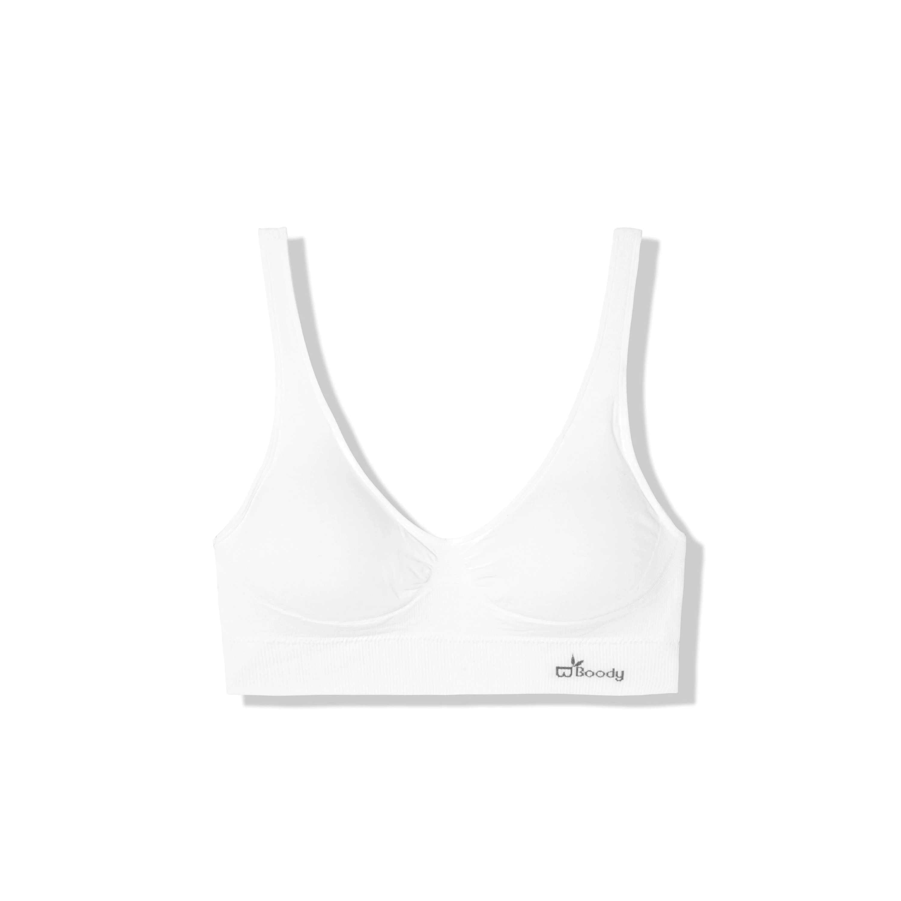 Boody BPWHLL Shaper Bra, Padded, White, L, Nylon/Rayon/Spandex - 3