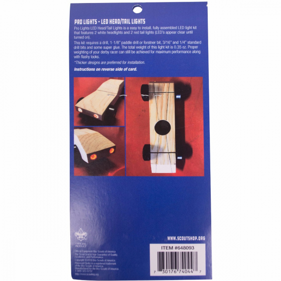 Boy Scouts Of America Pinewood Derby 648093 Head and Tail Light Kit - 4