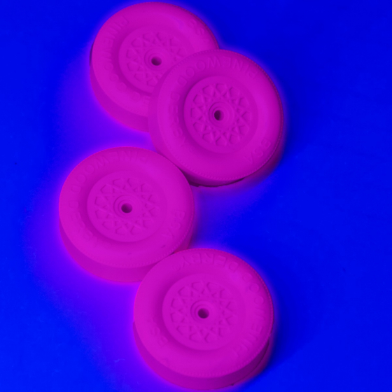Boy Scouts Of America Pinewood Derby 647056 Wheel and Axle Kit, Polystyrene, Neon Purple - 4