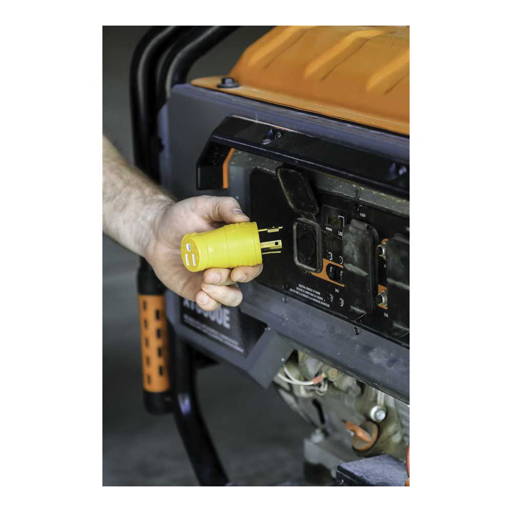 Camco USA 55433 Generator Adapter, 30, 15 A, 125 V, Male, Female - 5