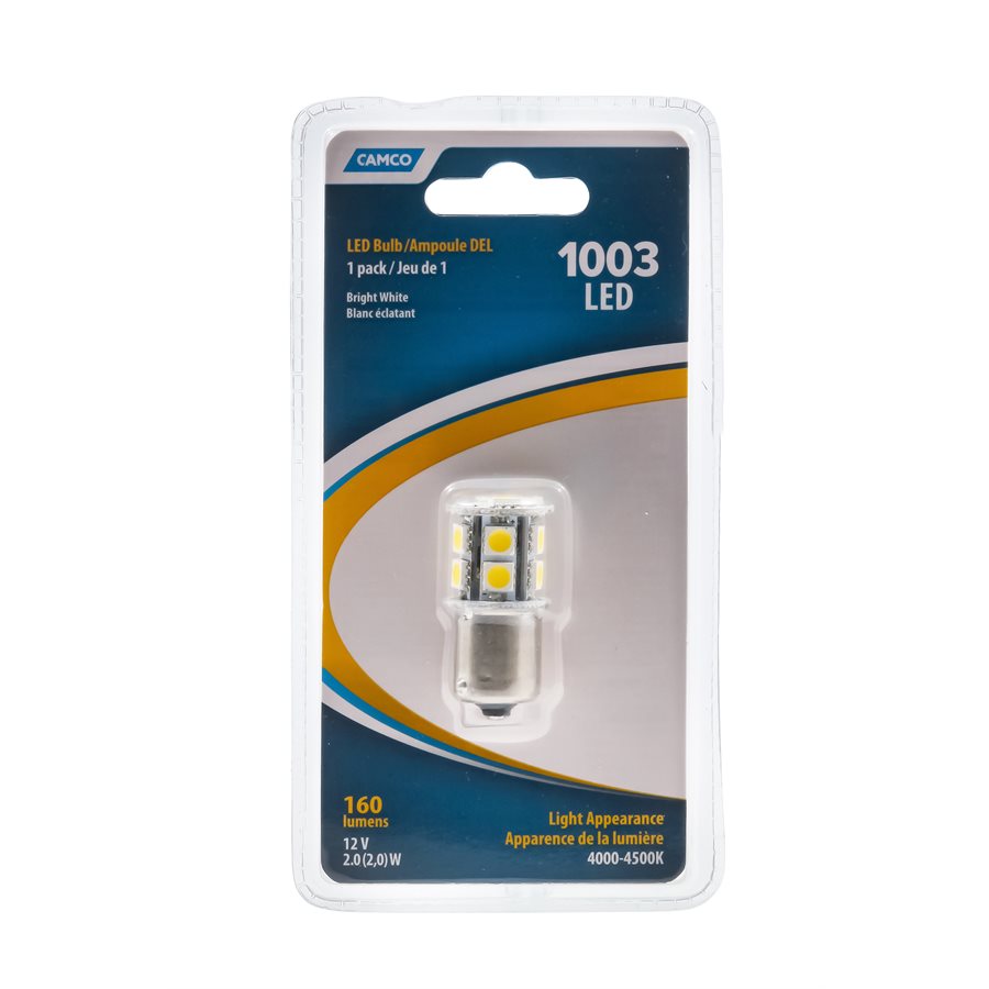 Camco USA 54601 Replacement RV Bulb, 12 V, LED Lamp, White - 5