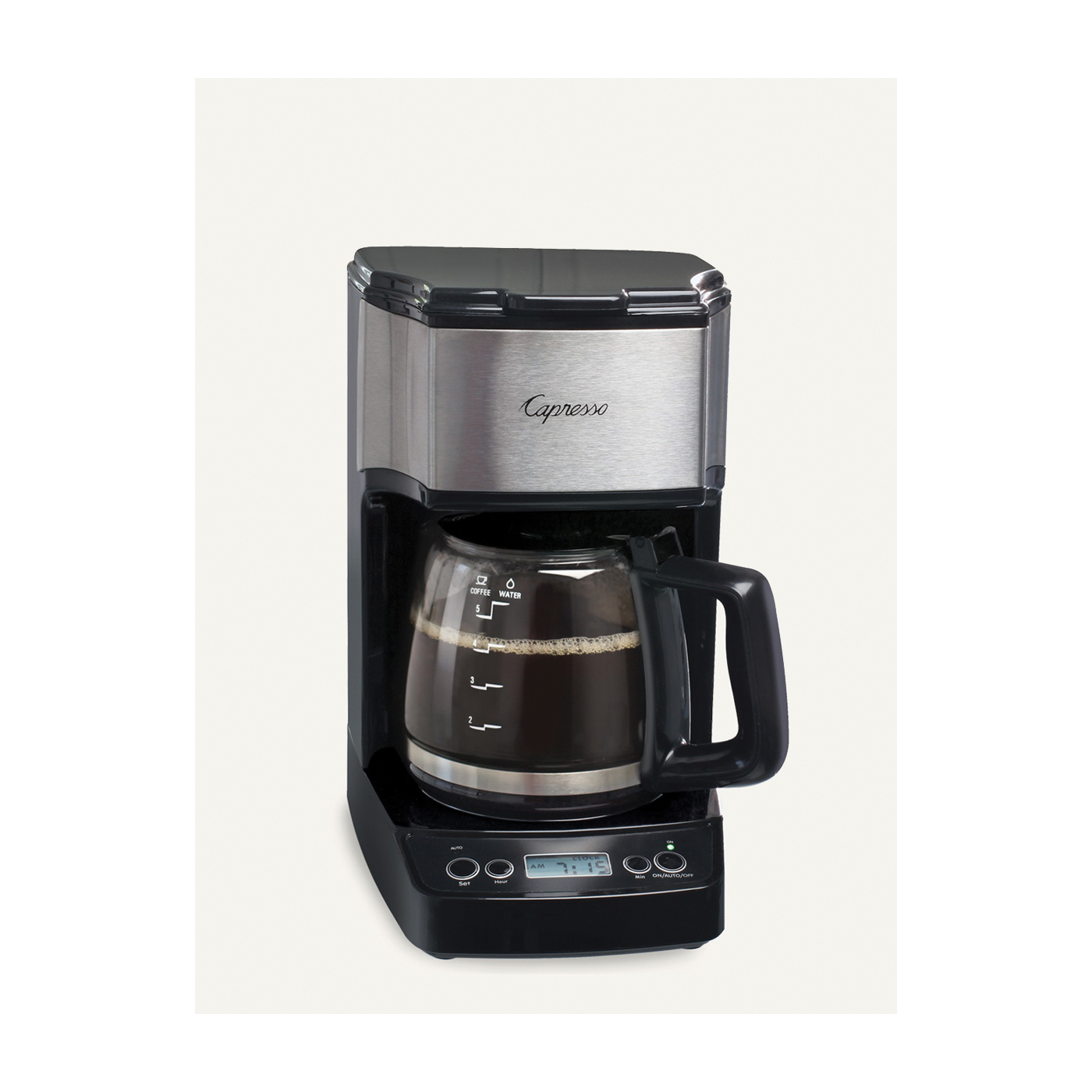 Capresso 426.05 Coffee Maker, 25 oz Capacity, 650 W, Stainless Steel, Black - 3
