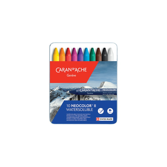 Caran d'Ache Neocolor II 7500-310 Pastel Crayon Set, Assorted - 3