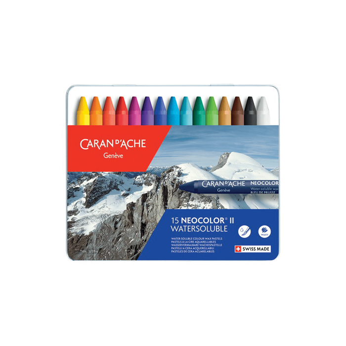 Caran d'Ache Neocolor II 7500.315 Pastel Crayon Set, Assorted, 105 mm L - 3
