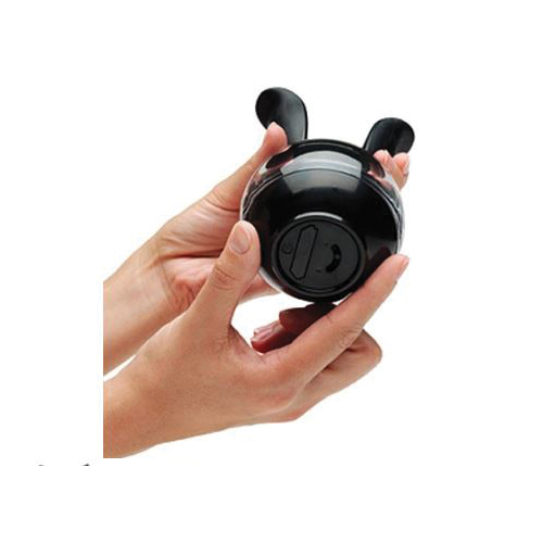 Chef'n 101-235-001 Pepper Ball Grinder, Plastic, Black/Clear - 4