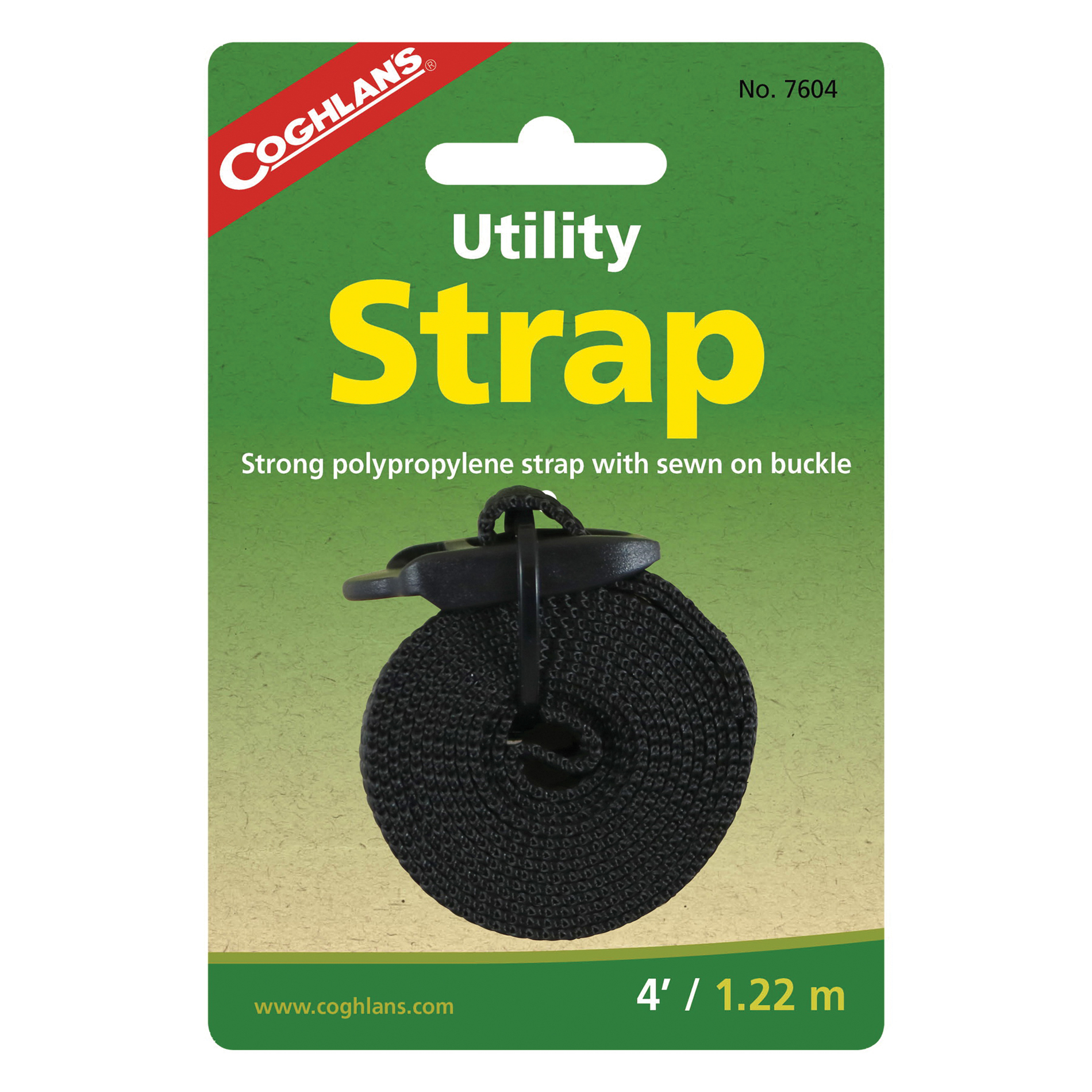 Coghlan's 7604 Utility Strap, 1 in W, 4 ft L, Polypropylene - 2