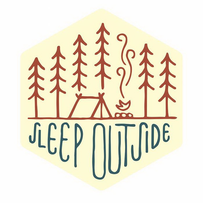 Sticker Art SLEEPOUTSIDE