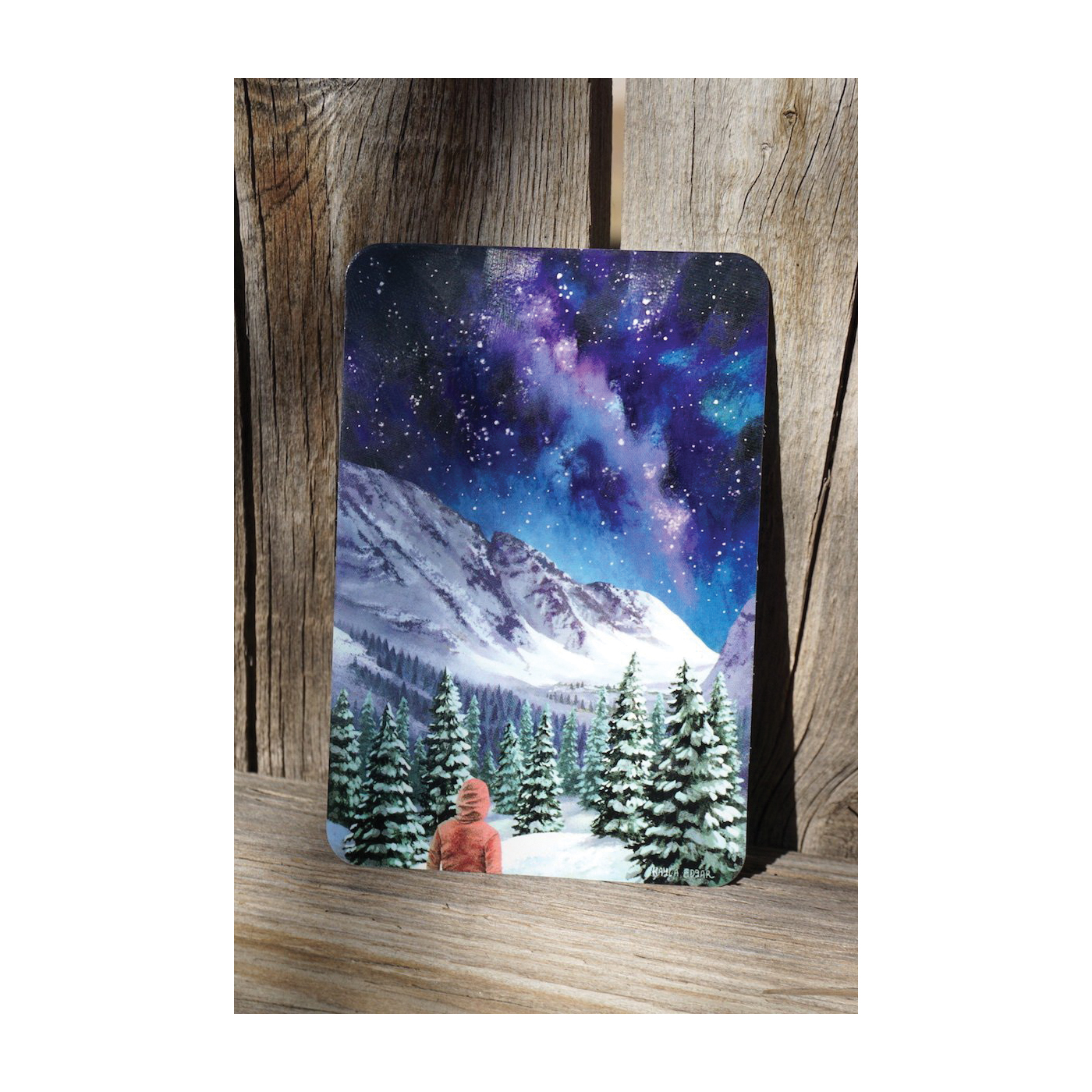 Sticker Art Milkyway Sticker, 4-1/2 in L, 3 in W, Milky Way Night Hike - 3