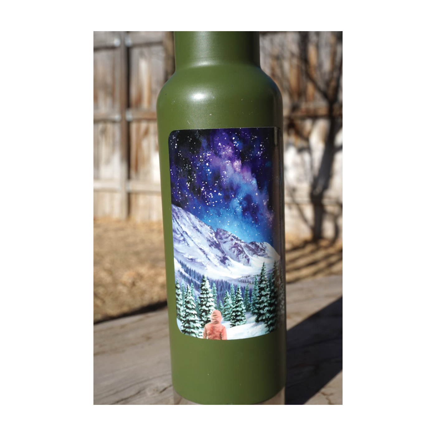 Sticker Art Milkyway Sticker, 4-1/2 in L, 3 in W, Milky Way Night Hike - 5