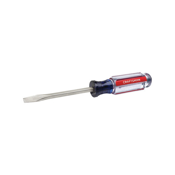 Craftsman CMHT65014 Screwdriver, 1/4 in Drive, Slotted Drive, 4 in L Shank, Acetate Handle - 2