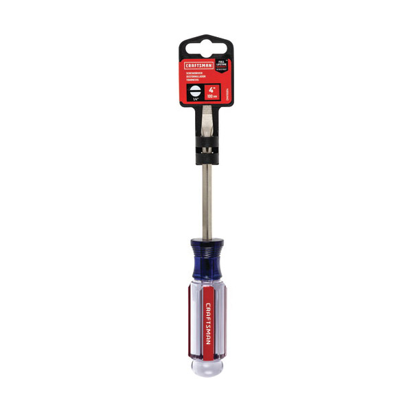 Craftsman CMHT65014 Screwdriver, 1/4 in Drive, Slotted Drive, 4 in L Shank, Acetate Handle - 3
