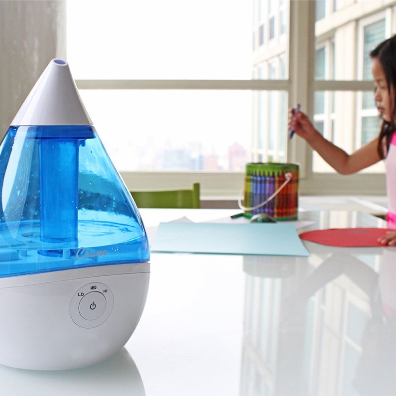 Crane EE-5302 Cool Mist Humidifier, 120 V, 20 W, 3-Speed, 250 sq-ft Coverage Area, 0.5 gal Tank, Electro Control - 2