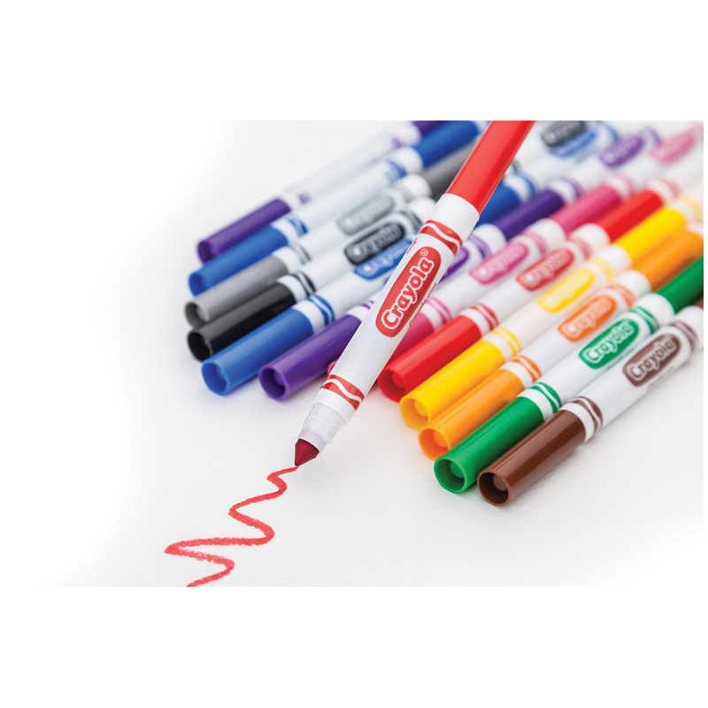 Crayola Classic Series 58-7722 Marker Set, Assorted Lead/Tip, Broad Lead/Tip - 4