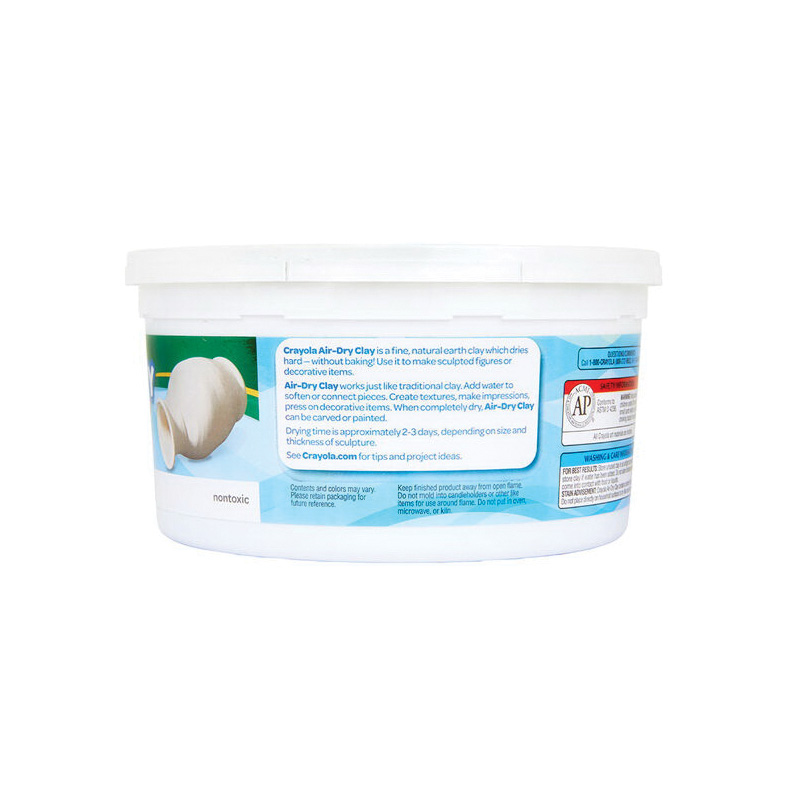 Crayola 57-5050 Resealable Clay, Clay, White, 2.5 lb Bucket - 4