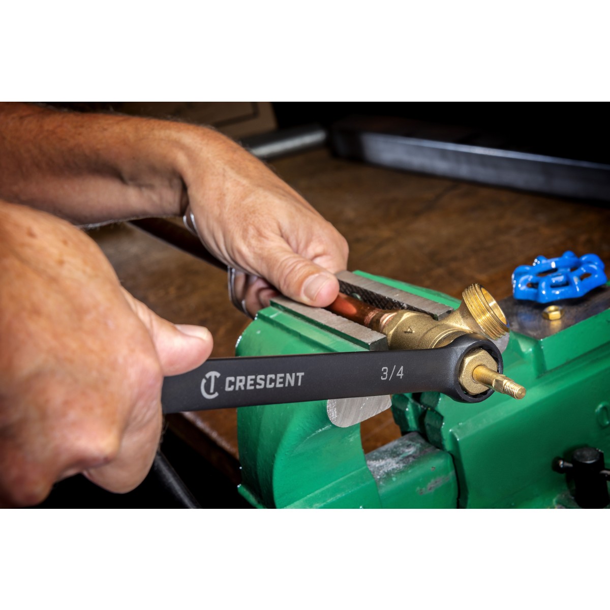Crescent CCWS9BS Wrench Set, Includes: 1/4, 5/16, 3/8, 7/16, 1/2, 9/16, 5/8, 11/16, 3/4 in Wrenches, 9-Piece - 3