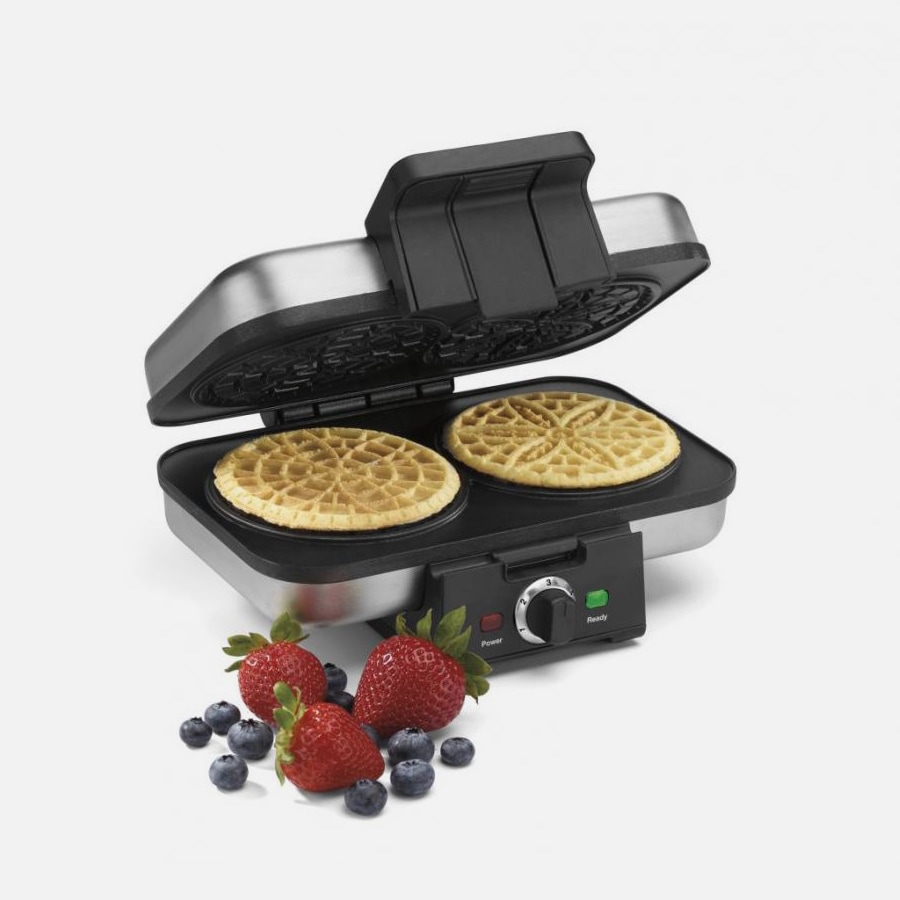 Cuisinart WM-PZ10 Pizzelle Press, 2 Capacity, 9 in L, 7-1/2 in W, 4-1/2 in H, Stainless Steel - 3
