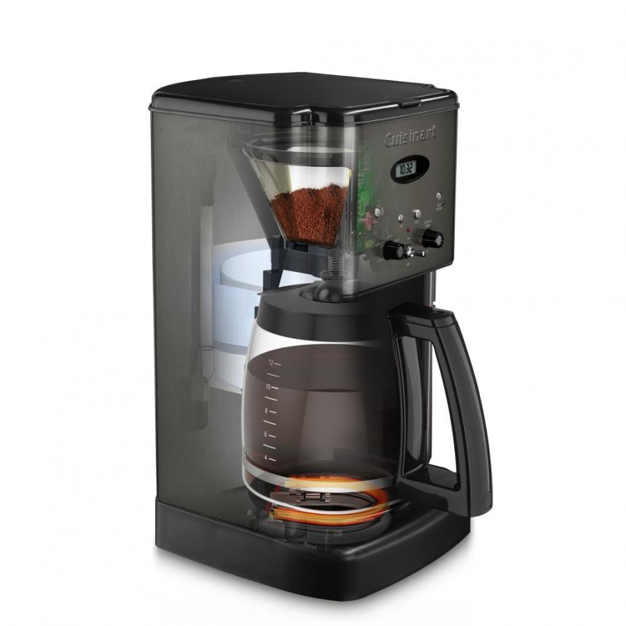 Cuisinart DCC-1200BKS Coffee Maker, 9-3/4 in W, 16-1/4 in H, 11 in D, 12 Cups, Stainless Steel, Black - 3