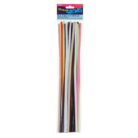 Darice 10423-11 Chenille Stem, 12 in L, Acrylic, Multi-Color - 2