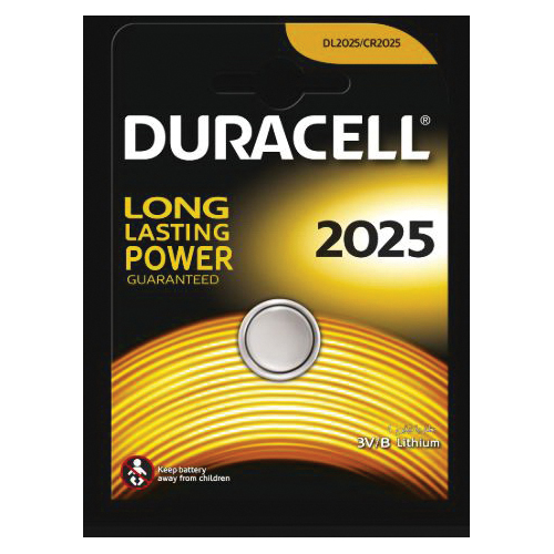 Duracell DL2025BPK Coin Battery, 3 VDC Battery, Lithium - 2
