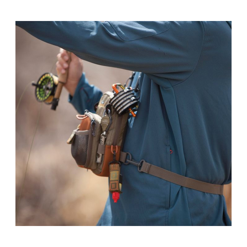 Fishpond SJVCP-SA/SAB San Juan Chest Pack, 4 in W, 5 in D, 180 cu-in Capacity, Saddle Brown - 2