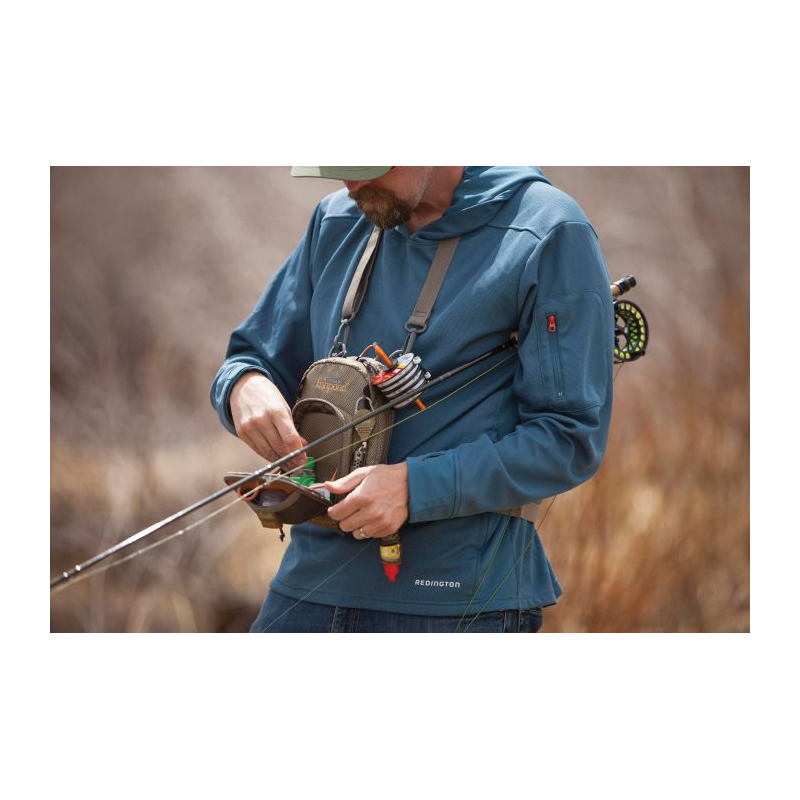 Fishpond SJVCP-SA/SAB San Juan Chest Pack, 4 in W, 5 in D, 180 cu-in Capacity, Saddle Brown - 4