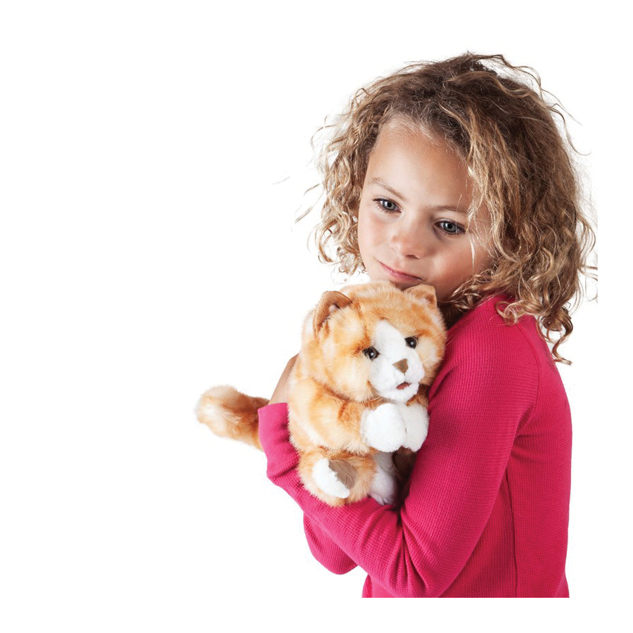 Folkmanis 2845 Puppet, Tabby Kitten, Orange - 3