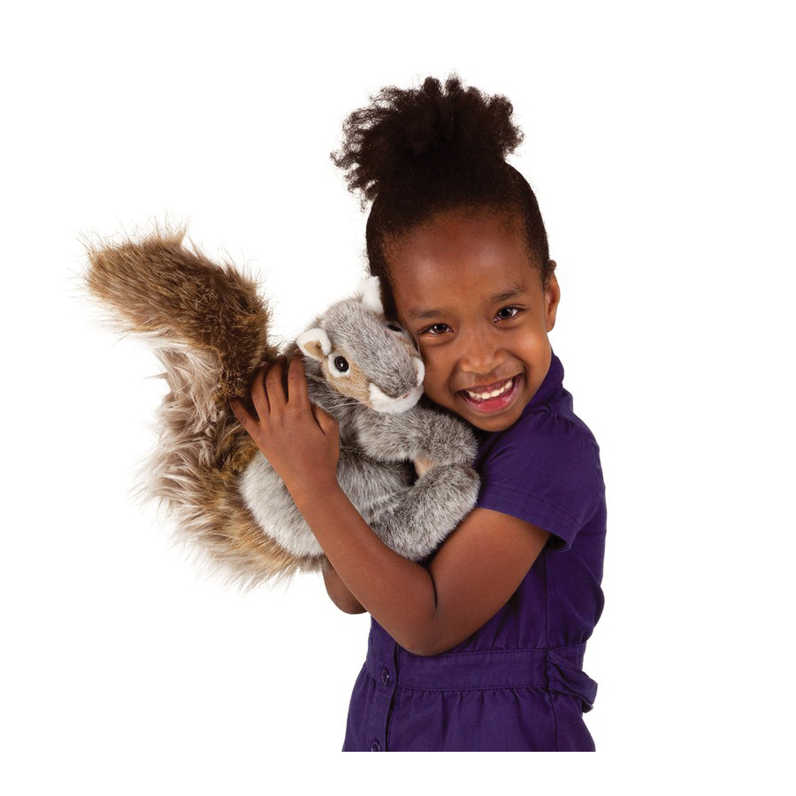 Folkmanis 2553 Puppet, Squirrel, Gray - 3