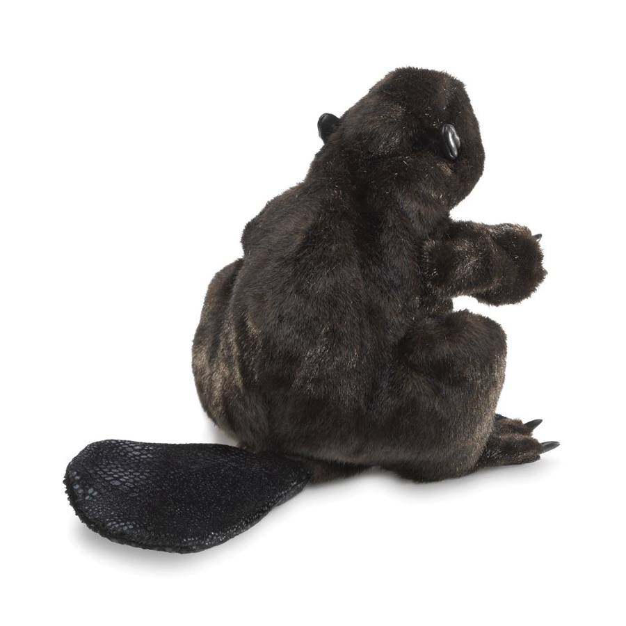 Folkmanis 2245 Puppet, Beaver, Fur, Brown - 3