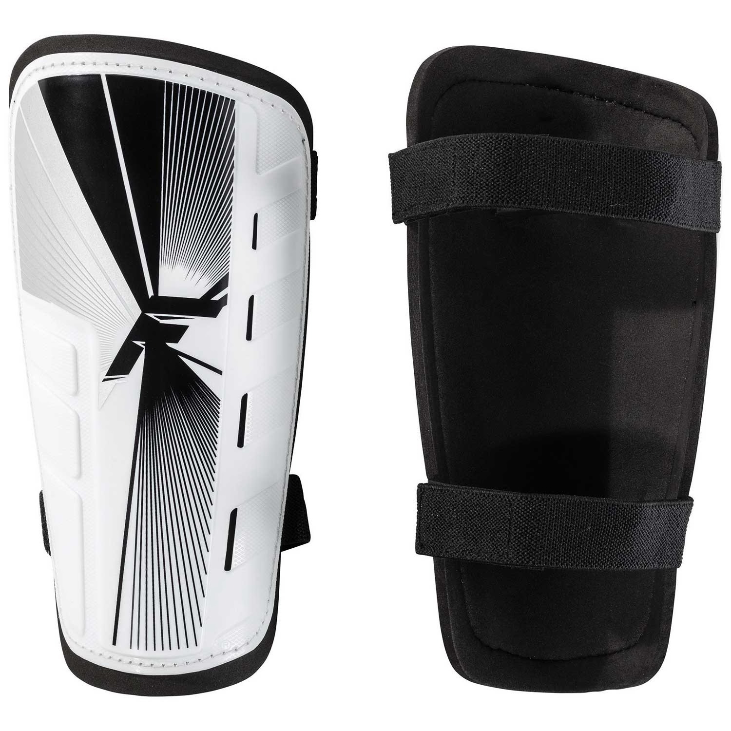Franklin Sports 11106 Shin Guard, Specifications: Up to 5 ft 3 in Players, Large Size, Foam, Black/White - 2